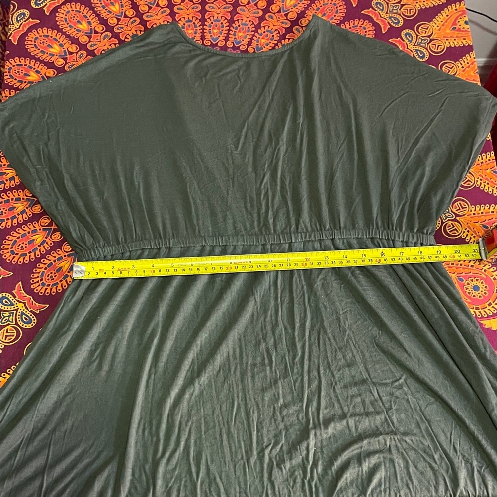 Amazon Essentials Dark Green Midi Dress